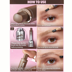 جل لرسم الحواجب مع فرشاة مائلة Brow-Fection Angled Brush & Dip