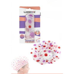 Patterned Shower Cap Waterproof & Reusable قبعة استحمام مزخرفة مقاومة للماء وقابلة لإعادة الاستخدام