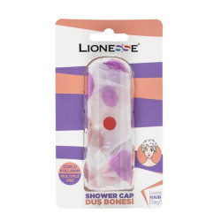 Patterned Shower Cap Waterproof & Reusable قبعة استحمام مزخرفة مقاومة للماء وقابلة لإعادة الاستخدام