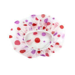Patterned Shower Cap Waterproof & Reusable قبعة استحمام مزخرفة مقاومة للماء وقابلة لإعادة الاستخدام