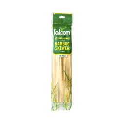 أسياخ خيزران للشواء 100 قطعة _ 12 انج Premium Bamboo Skewers 100 Pcs _ 12 Inch