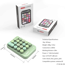 كيبورد رقمي وايرلس Numeric keypad wireless AK18 2.4GHz