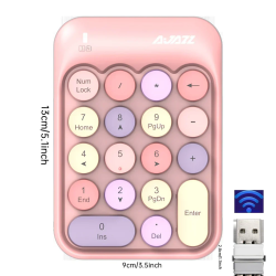 كيبورد رقمي وايرلس Numeric keypad wireless AK18 2.4GHz