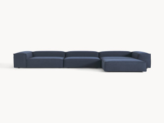 أريكة زاوية لينون 4 مقاعد مع مسند قدم Lennon 4 Seater Corner Sofa with Footstool