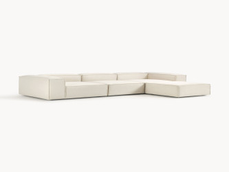 أريكة زاوية لينون 4 مقاعد مع مسند قدم Lennon 4 Seater Corner Sofa with Footstool