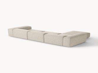 أريكة زاوية لينون 4 مقاعد مع مسند قدم Lennon 4 Seater Corner Sofa with Footstool
