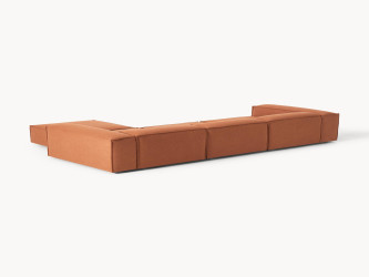 أريكة زاوية لينون 4 مقاعد مع مسند قدم Lennon 4 Seater Corner Sofa with Footstool