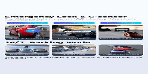 كاميرا سيارة V620 ثنائية القنوات بدقة 4K مع بطاقة TF سعة 64 جيجابايت Dashcam V620 2 channal 4K with 64GB TF card
