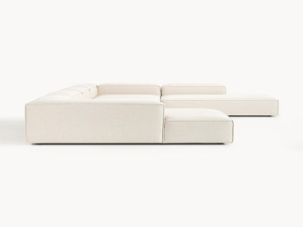 أريكة لينون النموذجية المصنوعة من مزيج الكتان Typical Lennon sofa made of linen blend
