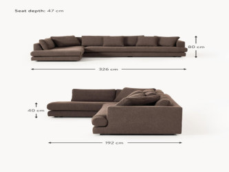 أريكة زاوية تريبيكا Tribeca corner sofa