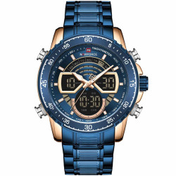 ساعة رجالية Sport Wrist Stainless Steel Watch Nf 9189