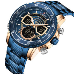ساعة رجالية Sport Wrist Stainless Steel Watch Nf 9189