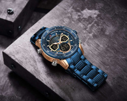 ساعة رجالية Sport Wrist Stainless Steel Watch Nf 9189