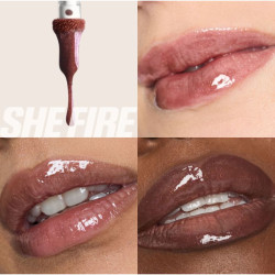 غلوس الشفاه اللامع بتأثير الفيلر الجليدي Icy Nude Faux Filler Shine Lip Gloss