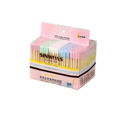 سيت أعواد قطنية مزدوجة الرأس500 قطعة Double-Head Cotton Swabs Set 500 Pcs