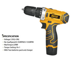 دريل شحن دبل بطارية احترافي Charging drill