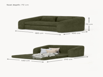 أريكة سرير إليوت – Elliot 2-Seater Sofa Bed أريكة سرير إليوت – Elliot 2-Seater Sofa Bed
