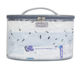 سلة لتخزين مستحضرات الأطفال عدد 2 سلة baby storage basket , two baskets