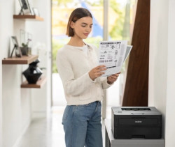 طابعة فقط احادية اللون اسود Brother HL-L2400D Mono Laser Printer Brother HL-L2400D