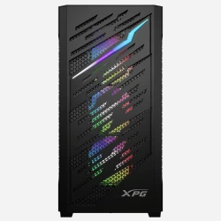 كيس حاسبة XPG Starker Air BTF Mid‑Tower Case – E‑ATX Support, 4 ARGB Fans, 360 mm Radiator, Magnetic Steel Mesh, USB‑C (Black)