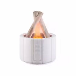 مرطب هواء بونفاير بتأثير اللهب وإضاءة قابلة للتعديل مع جهاز تحكم عن بعد Bonfire Air Humidifier with Flame Effect & Remote Control