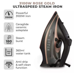 مكواة تاور بجودة بريطانية احترافية وخاصية تنظيف ذاتي iron