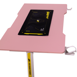 طاولة AG Gain Power باللونين الوردي والأبيض - 120 سم + كرسي الألعاب AG Kitty - أسود وأبيض AG Table Gain Power Pink & White - 120cm + Gaming Chair AG Kitty - Black & White
