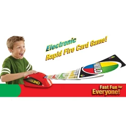هجوم UNO: تبادل إطلاق نار إلكتروني عشوائي وسريع للبطاقات UNO Attack: Electronic Random Rapid-Fire Card Shoot-Out