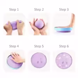 طقم بصمة يد وقدم للأطفال – تذكار طيني للمواليد مع إكسسوارات DIY Baby Handprint & Footprin