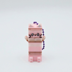 مدالية قطة 8-بت 8-bit kitty keychain