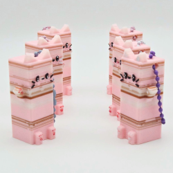 مدالية قطة 8-بت 8-bit kitty keychain