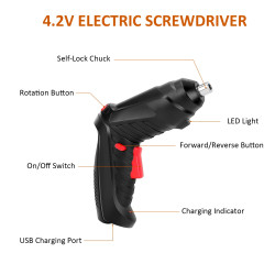 طقم مفك براغي منزلي electric screwdriver set