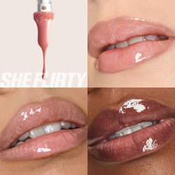 غلوس الشفاه اللامع بتأثير الفيلر الجليدي Icy Nude Faux Filler Shine Lip Gloss