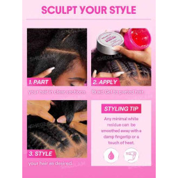 جل لتثبيت الشعر الكيرلي والضفائر Locked in Strong Hold Twist & Braid Gel