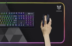 ماوس باد  MP006 ألعاب آر جي بي مع قاعدة مطاطية غير قابلة للانزلاق 800×300×4 مم MP006 RGB Gaming Mouse Pad with Non-Slip Rubber Base – 800×300×4mm