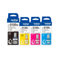 حبر حقن اصلي  BTD100BKCMY Brother BTD100BKCMY Ink Bottle Genuine Brother