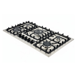 طباخ سمارت منضدي 5 مواقد ستانلس ستيل تصميم اوربي Gas cooker