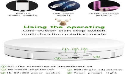 دوار تصوير منتجات Electric Rotating Turntable