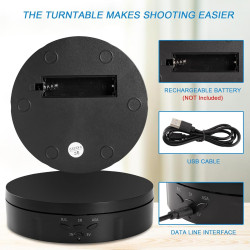 دوار تصوير منتجات Electric Rotating Turntable