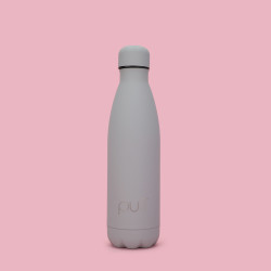 قنينة معدنية حافظة للحرارة Rubber Grey Bottle 500ml