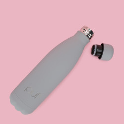 قنينة معدنية حافظة للحرارة Rubber Grey Bottle 500ml