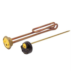 عنصر تسخين غاطس بسخان داخلي مع ثرموستات (هيتر سخان) Immersion Heating Element
