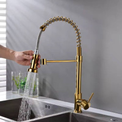 حنفية مطبخ احترافية بخطين (حار وبارد) Professional Kitchen Faucet Hot & Cold