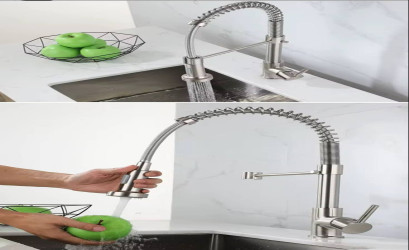 حنفية مطبخ احترافية بخطين (حار وبارد) Professional Kitchen Faucet Hot & Cold