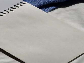 دفتر رسم A4 - زهرة عباد الشمس A4 sketching book - sunflower