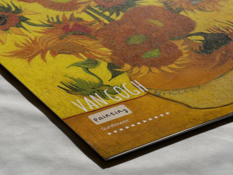 دفتر رسم A4 - زهرة عباد الشمس A4 sketching book - sunflower