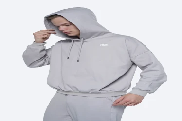 هودي رجالي واسع – Te-Hole Te-Hole Oversized Hoodie Men’s Blue Grey-1006