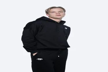 هودي رجالي واسع – Te-Hole Te-Hole Oversized Hoodie Men’s Blue Grey-1006