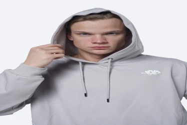 هودي رجالي واسع – Te-Hole Te-Hole Oversized Hoodie Men’s Blue Grey-1006