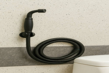 شطاف يدوي مع لي معدني مرن Handheld Bidet Spray Set